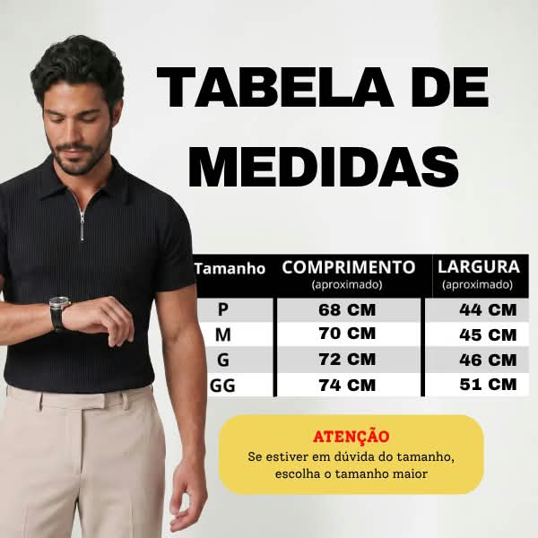 Camisa Polo Italiana Canelada